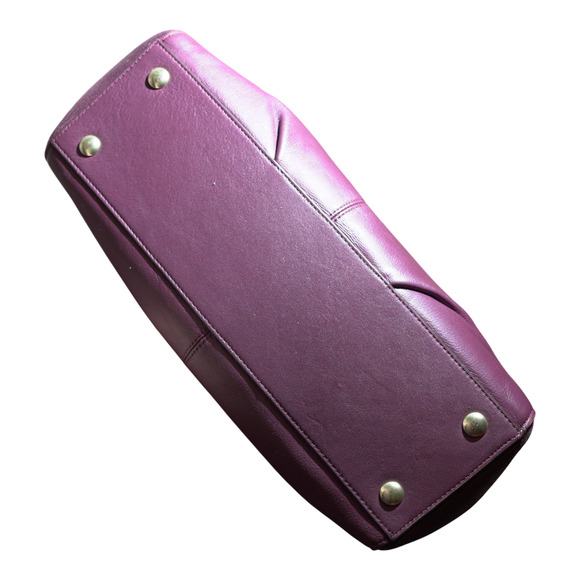 VTG Coach Taylor Leather Carry All Satchel Burgundy Gold No. 13820--F23905 EUC - Picture 4 of 12